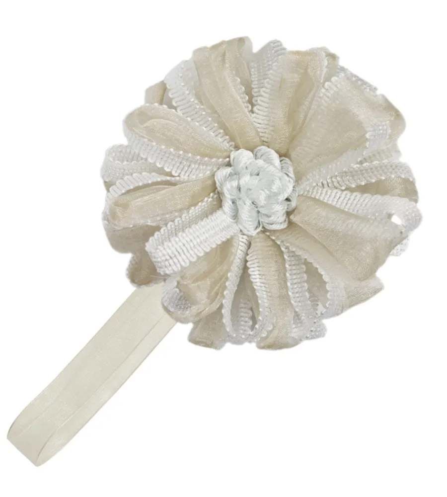 Tessile D'Arredo- Calamita fiore organza e nastro