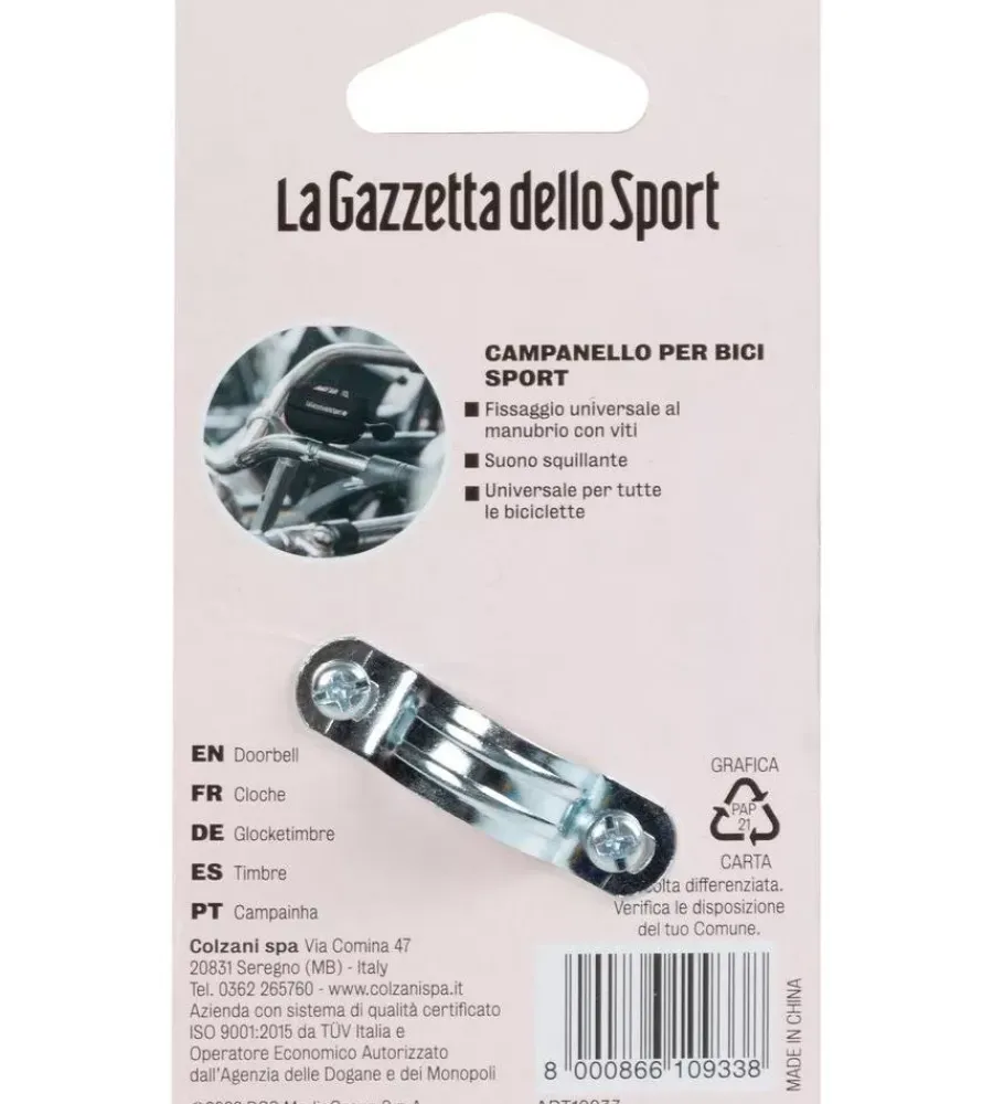 Bici|Campanello per bicicletta gazzetta dello sport nero, diametro 60 mm