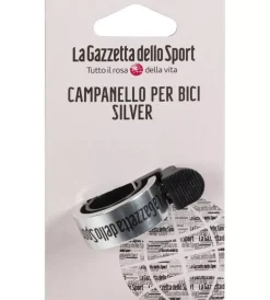 Bici- Campanello per bicicletta gazzetta dello sport silver, diametro 22,2 cm