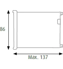 Cancelletti|Cancelletto di sicurezza per bambini armonia "bimbi roller" riavvolgibile colore bianco in abs e pvc 137x86 cm