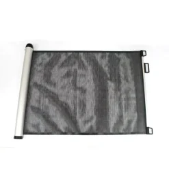 Clearance Cancelletto di sicurezza per bambini armonia "bimbi luxe" riavvolgibile colore nero in abs e pvc 130x89 cm Cancelletti