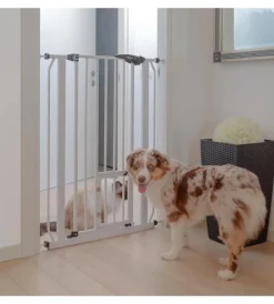 Ferplast Recinzione X Animali|Cancello divisorio in metallo per cani e gatti "pet gate", 73x105 cm -