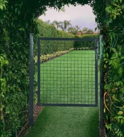 Reti, Recizioni E Cancelli Per Giardino|Cancello elettrosaldato grigio 100x100 cm