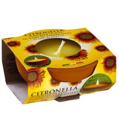 Candela alla citronella in vaso in  terracotta "kos" - 7.5 cm Decorazione Ambienti