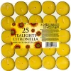 Decorazione Ambienti- Candele tealights "pantelleria" alla citronella 25 pezzi