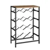 New Cantinetta metallo nero, 48x24x70 cm Cantinette Portabottiglie