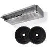 Cucina- Cappa aspirante faber "152 lg a60" sottopensile grigia da 60 cm 225 m³/h con 2 filtri carbone.