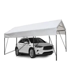 EuroGarden Coperture Per Esterno E Accessori|Carport auto in acciaio e tessuto "ercole" 1 posto 2,7x4,9x2,7 m