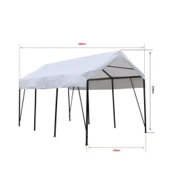 EuroGarden Coperture Per Esterno E Accessori|Carport auto in acciaio e tessuto 