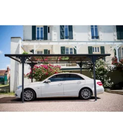 Coperture Per Esterno E Accessori-Habrita Carport auto in alluminio e policarbonato