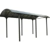 Habrita Coperture Per Esterno E Accessori|Carport auto in alluminio e policarbonato "car 3676 alcc t" 1 posto 3,59x7,62x3,60 mt