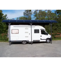 Habrita Coperture Per Esterno E Accessori|Carport auto in alluminio e policarbonato "car 3676 alcc t" 1 posto 3,59x7,62x3,60 mt