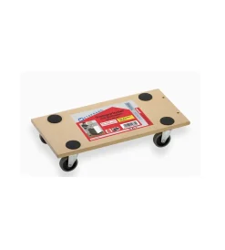 Clearance Carrello a pianale in mdf, ruote in plastica Attrezzatura Giardinaggio