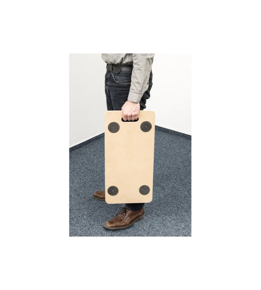 Attrezzatura Giardinaggio- Carrello a pianale in mdf, ruote in poliammide