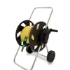 Irrigazione- Carrello avvolgitubo "drop 60 plus" in acciaio con bobina tubo e kit irrigazione