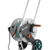 Irrigazione-Gardena Carrello avvolgitubo manuale "cleverroll m" in metallo 43/74x38/48x67/90 cm
