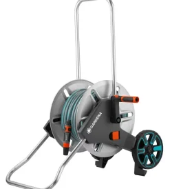 Irrigazione-Gardena Carrello avvolgitubo manuale "cleverroll m" in metallo 43/74x38/48x67/90 cm