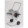 Irrigazione- Carrello avvolgitubo manuale in acciaio 80 mt tubo 1/2"