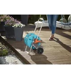 Gardena Irrigazione|Carrello avvolgitubo manuale "cleverroll s" in plastica, 36x44x48/75 cm