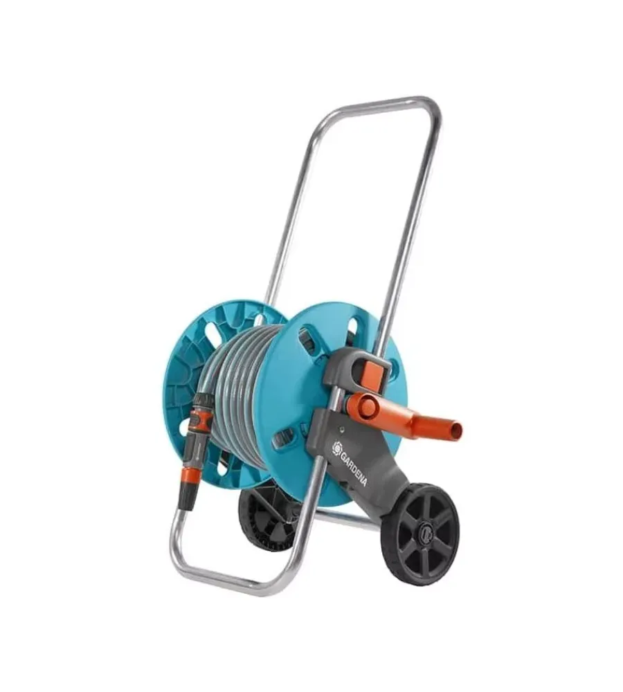 Gardena Irrigazione|Carrello avvolgitubo manuale "cleverroll s" in abs 36x44x47/75 cm + tubo 20 mt