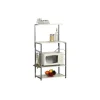 Online Carrello da cucina in metallo bianco e grigio, 60x40x123 cm Cucina