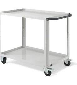 Hot Carrello da officina fami "clever large" con due ripiani in lamiera grigio 102,8x61,5x81,9 cm Officina E Garage