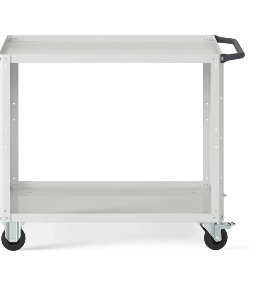Hot Carrello da officina fami "clever large" con due ripiani in lamiera grigio 102,8x61,5x81,9 cm Officina E Garage
