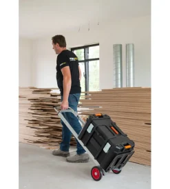 Attrezzatura Giardinaggio|Carrello estendibile e pieghevole in alluminio- portata 90 kg