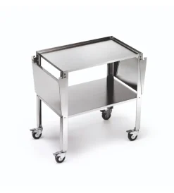 Ompagrill Barbecue|Carrello per plancha in acciaio inox grande, 128,5x46x76 cm -