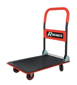 Attrezzatura Giardinaggio-Ribimex Carrello pieghevole con 4 ruote, portata massima 200 kg -
