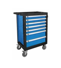 Ama Officina E Garage|Carrello porta attrezzi 4 cassetti 253 pezzi assortiti blu