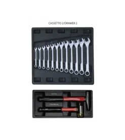Ama Officina E Garage|Carrello porta attrezzi 4 cassetti 253 pezzi assortiti blu