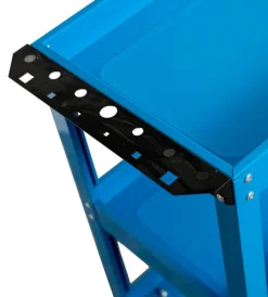 Easy System Officina E Garage|Carrello porta attrezzi 3 ripiani blu 70,5x35,3x66,8 cm