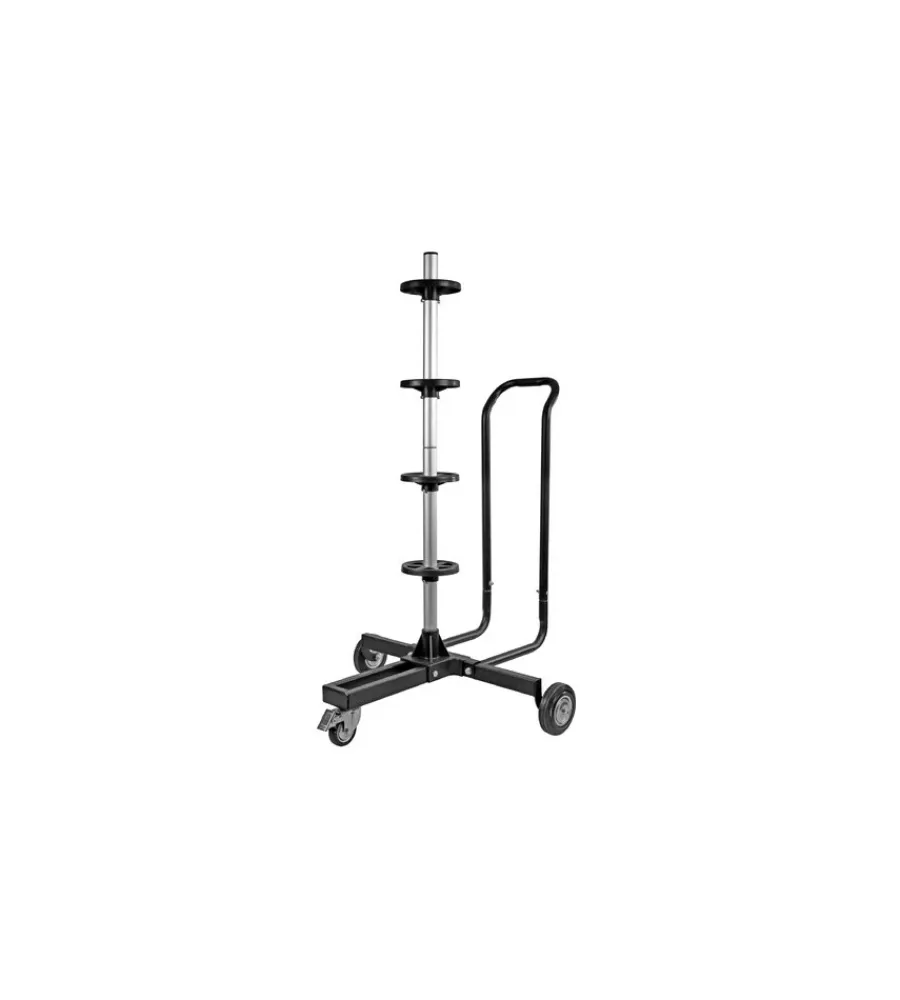 Garage E Manutenzione-Lampa Carrello porta cerchi e pneumatici con supporto ad asta, portata massima 100 kg - 15957