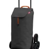 Ordine E Sistemazione|Carrello porta spesa tris 3+3 ruote grigio, 52lt