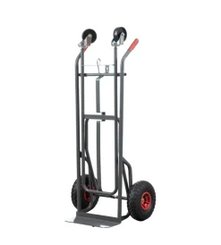 Attrezzatura Giardinaggio-EuroGarden Carrello portalegna a 2 posizioni in metallo verniciato portata 250 kg 57x56x117 cm
