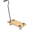 Easy System Attrezzatura Giardinaggio|Carrello trasporto pieghevole con manico e ruote pivotanti in legno portata 200 kg 58x29x1,8 cm