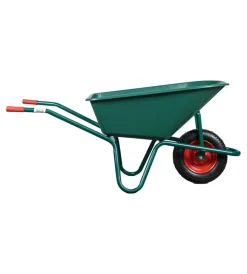 Attrezzatura Giardinaggio- Carriola da giardino con vasca in pvc da 100 litri e telaio in acciaio