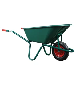 Attrezzatura Giardinaggio- Carriola da giardino con vasca in pvc da 100 litri e telaio in acciaio