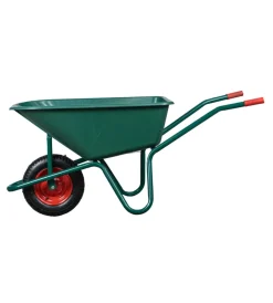 Attrezzatura Giardinaggio- Carriola da giardino con vasca in pvc da 100 litri e telaio in acciaio