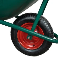 Attrezzatura Giardinaggio- Carriola da giardino con vasca in pvc da 100 litri e telaio in acciaio