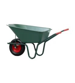 EuroGarden Attrezzatura Giardinaggio|Carriola da giardino con vasca in pvc da 100 litri e telaio in acciaio