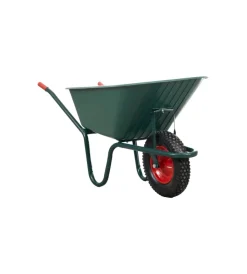 EuroGarden Attrezzatura Giardinaggio|Carriola da giardino con vasca in pvc da 100 litri e telaio in acciaio