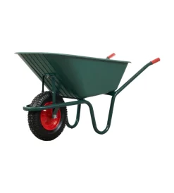 EuroGarden Attrezzatura Giardinaggio|Carriola da giardino con vasca in pvc da 100 litri e telaio in acciaio