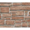 Decorazione Pareti- Carta da parati parato espanso matt. rust. rosso
