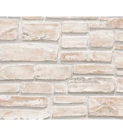 Decorazione Pareti- Carta da parati parato espanso matt. rust. beige