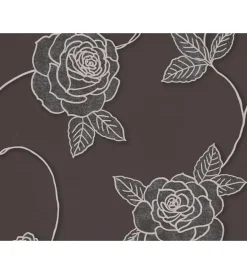 Decorazione Pareti|Carta da parati parato espanso tnt fiore flock terra