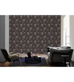 Decorazione Pareti|Carta da parati parato espanso tnt fiore flock terra