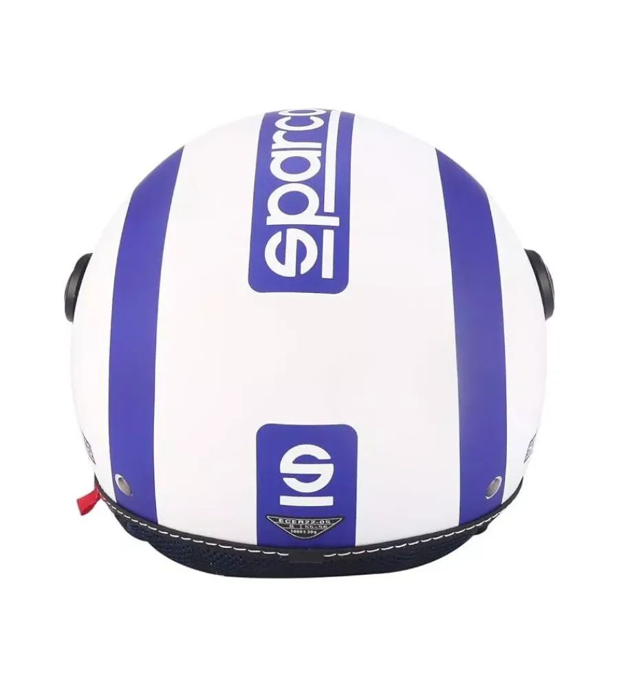 Sparco Moto|Casco moto "sp501" bianco/blu, tg xl