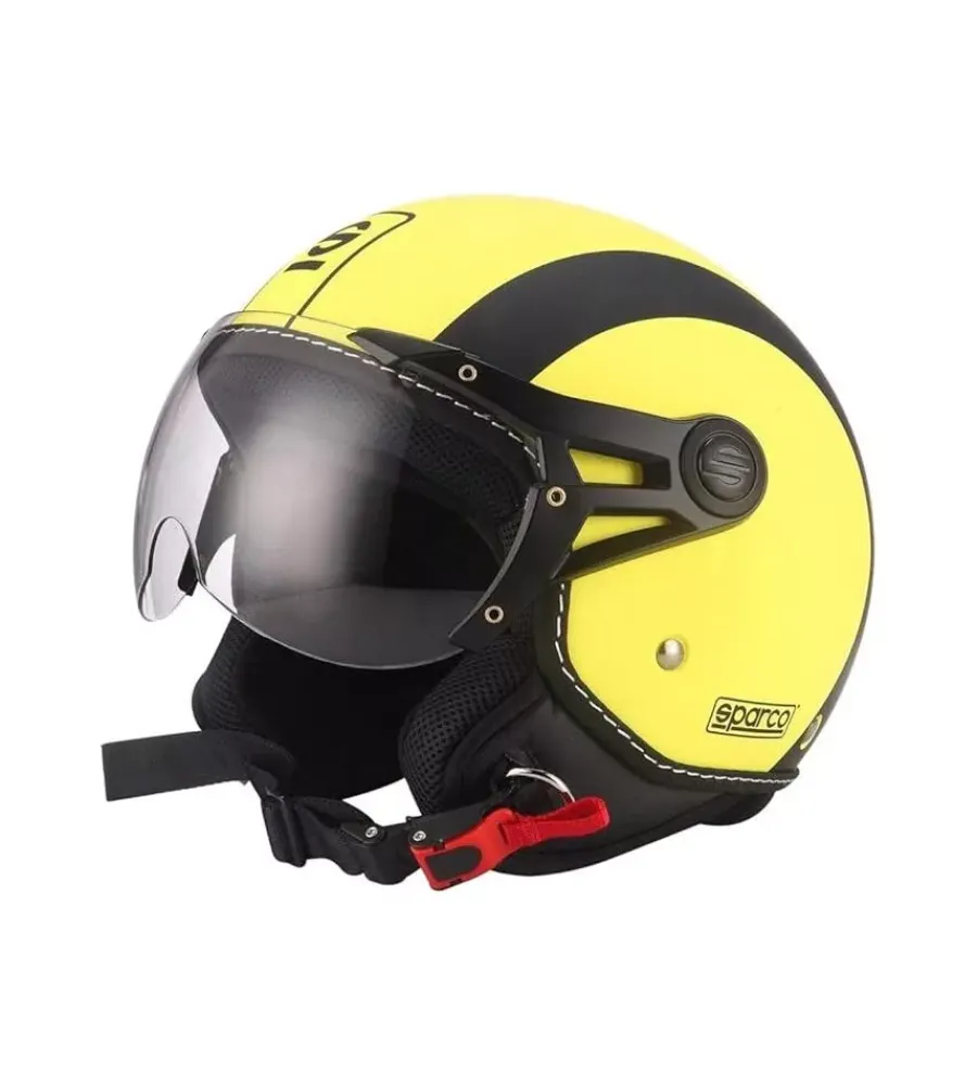 Sparco Moto|Casco moto "sp501" giallo fluo, tg xl